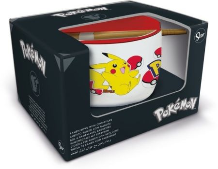 Pokémon ramen miska a hůlky, dárkový set