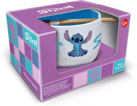 Stitch ramen miska a hůlky, dárkový set