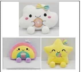 Plyšový mráček, duha, hvězdička