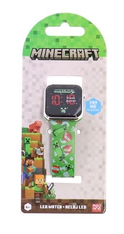 Digitální hodinky hranaté MineCraft