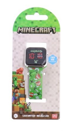 Digitální hodinky hranaté MineCraft