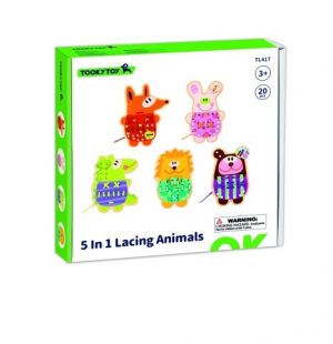 Dřevěná provlékací zvířátka