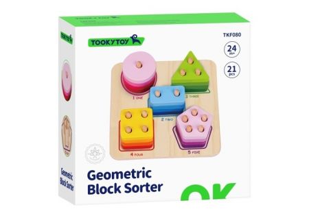 Dřevěná skládačka geometrické tvary