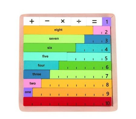 Dřevěná hra - skládačka počítání