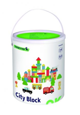 Dřevěné kostky – město