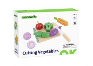 Dřevěná sada krájení zelenina