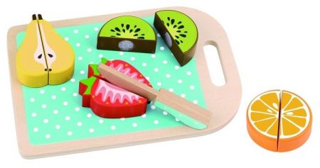 Dřevěná malá sada krájení ovoce