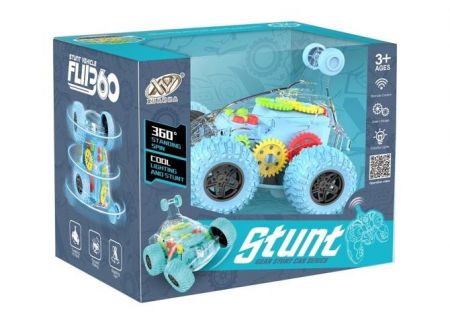 RC auto transparentní modré