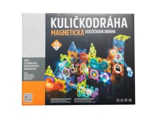 Kuličkodráha magnetická se světlem 75ks