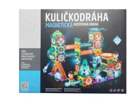 Kuličkodráha magnetická se světlem 150ks