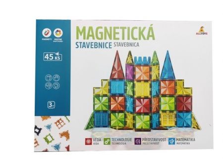 Magnetická stavebnice 45ks