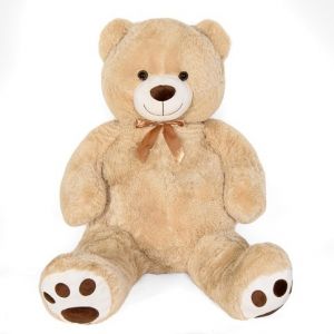 Plyšový medvěd béžový 135 cm