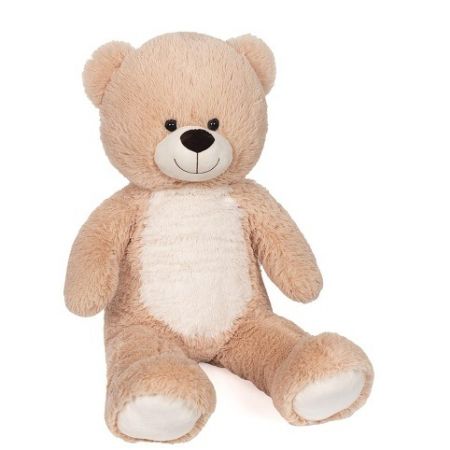 Plyšový medvěd béžový 80 cm