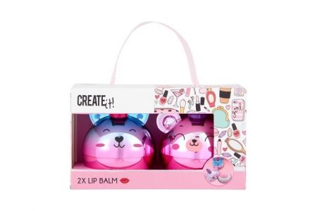 Balzám na rty Fun Create it! v taštičce 2 ks