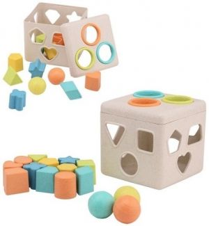 Vkládačka kostka Happy World bio plastic