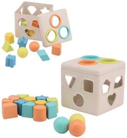 Vkládačka kostka Happy World bio plastic