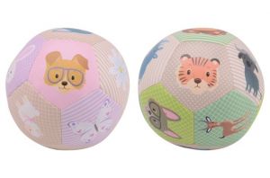 Míč měkký Happy World pastelové barvy