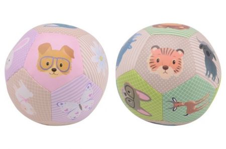 Míč měkký Happy World pastelové barvy