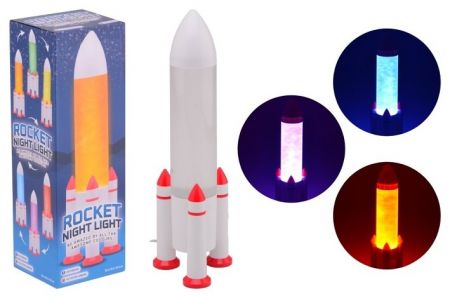 Lampička Raketa led měnící barvy