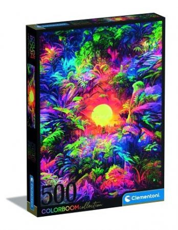 Puzzle 500 dílků Color Boom Psychedelic Jungle Sunrise