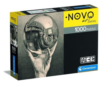 Puzzle 1000 dílků M. C. Escher Novo Art Series: Ruka a odraz v kou