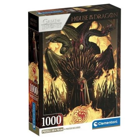 Puzzle 1000 dílků House of the dragon - Compact