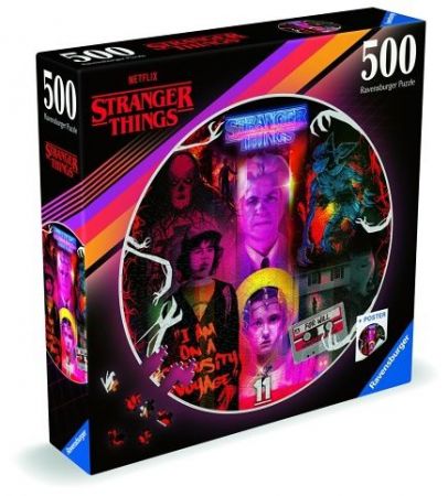 Puzzle 500 dílků kruhové Stranger Things