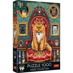 Puzzle 1000 dílků Premium Plus Blázen do koček / Lisa Parker
