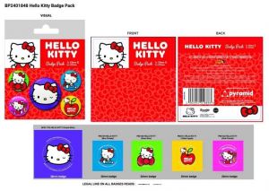 Set odznaků Hello Kitty