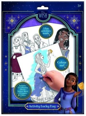 Omalovánky se samolepkami Disney Wish