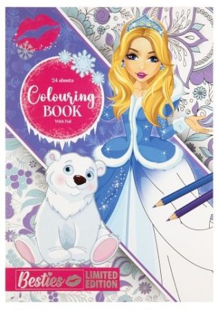 Kniha foliových omalovánek Besties
