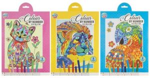 Malování podle čísel + 8 pastelek