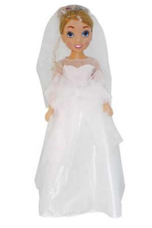 Panenka nevěsta 80 cm elegantní šaty