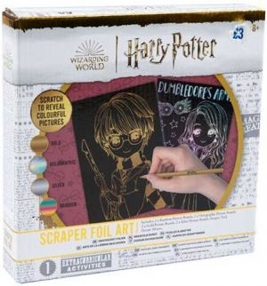 Vyškrabávací obrázky Harry Potter zlaté/stříbrné/duhové