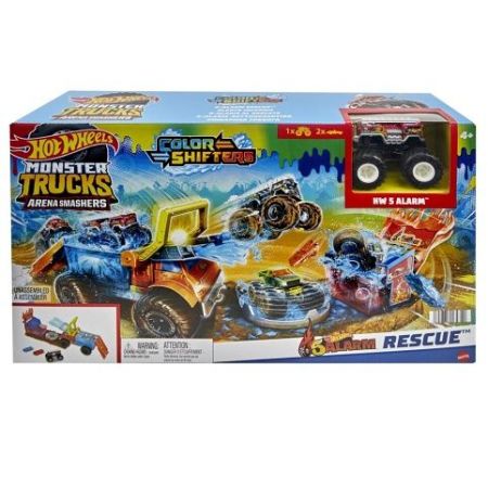 Sada Hot Wheels Monster Truck Fire Crash