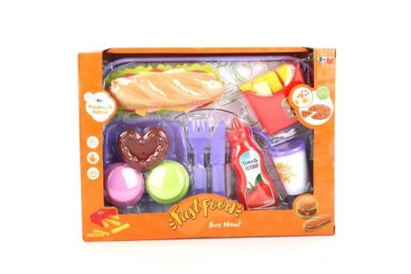 Hrací set jídlo - fast food
