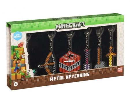 Minecraft kovový přívěšek 6 pack Deluxe Box