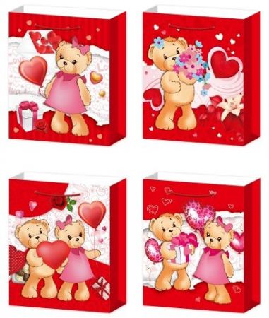 Dárková taška M - Medvídek se srdcem