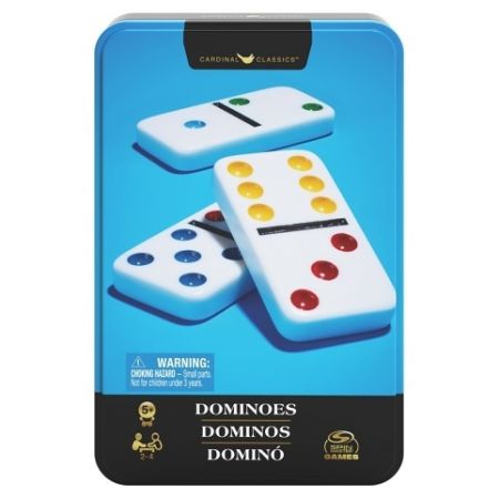 Domino v plechové krabičce