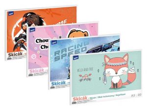 MFP Skicák A3 20 listů 4 druhy