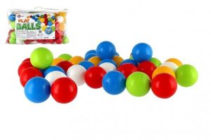Míček/Míčky do hracích koutů 6cm barevný 100ks v plastové tašce 24m+