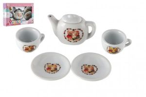 Čajová sada nádobí porcelán v krabičce 18x11,5x3,5cm