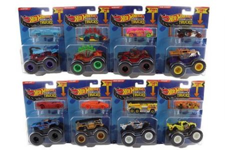 Hot Wheels Monster Trucks 1:64 s angličákem asst GRH81