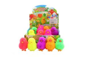 Střapaté kuřátko svítící 12/bal