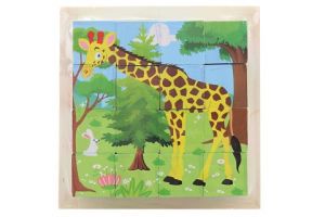 Kostky skládací zvířata