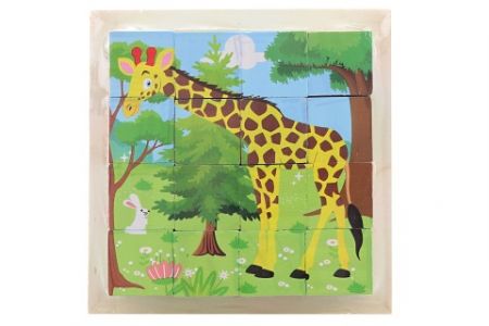 Kostky skládací zvířata