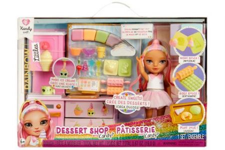 Rainbow High Sada s malou sestřičkou – cukrárna