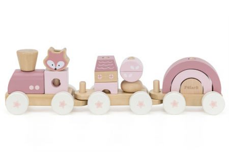 Dřevěný vláček liška