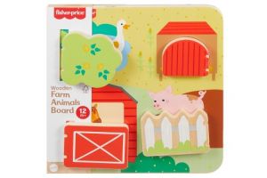 Fisher Price dřevěná hra na schovávanou zvířátka JCY33