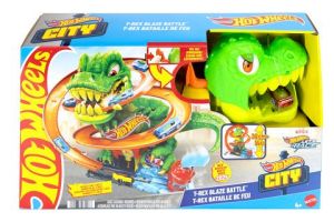 Hot Wheels city T-rex útočí na hasičskou stanici JBM73 TV